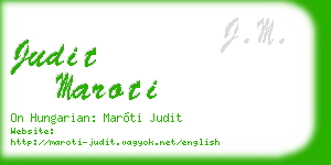 judit maroti business card